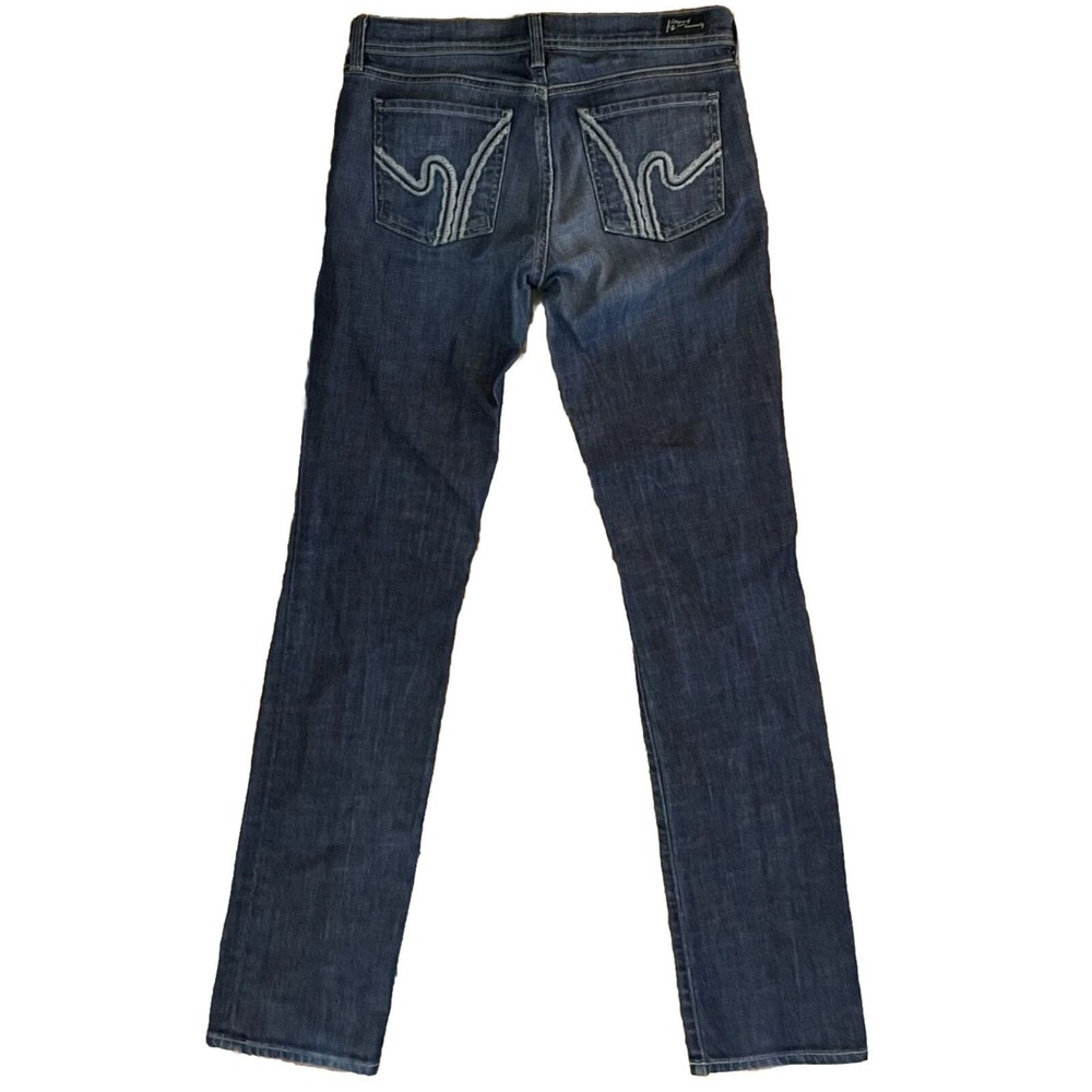Citizens of Humanity Bootcut Jeans Womens Sz. 28 Blue Dark Low Rise 31 in. Waist - Picture 2 of 9